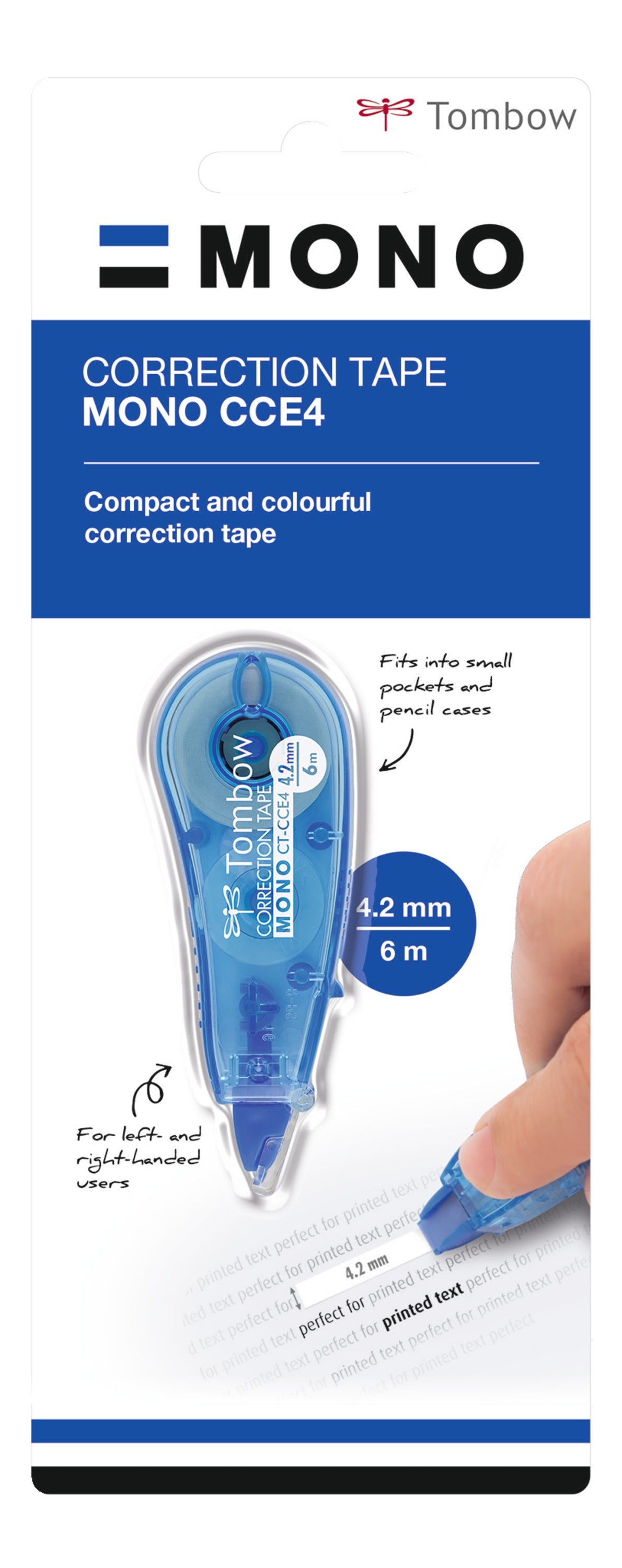 Tombow Mono Micro Korrekturroller 4,2 mm × 6 m