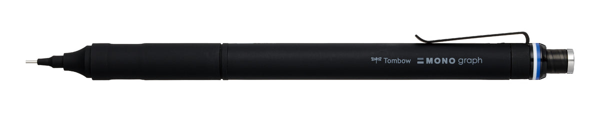 Tombow MONO graph feiner Druckbleistift – 0,5 mm – Metall – schwarz – Anti-Minenbruch