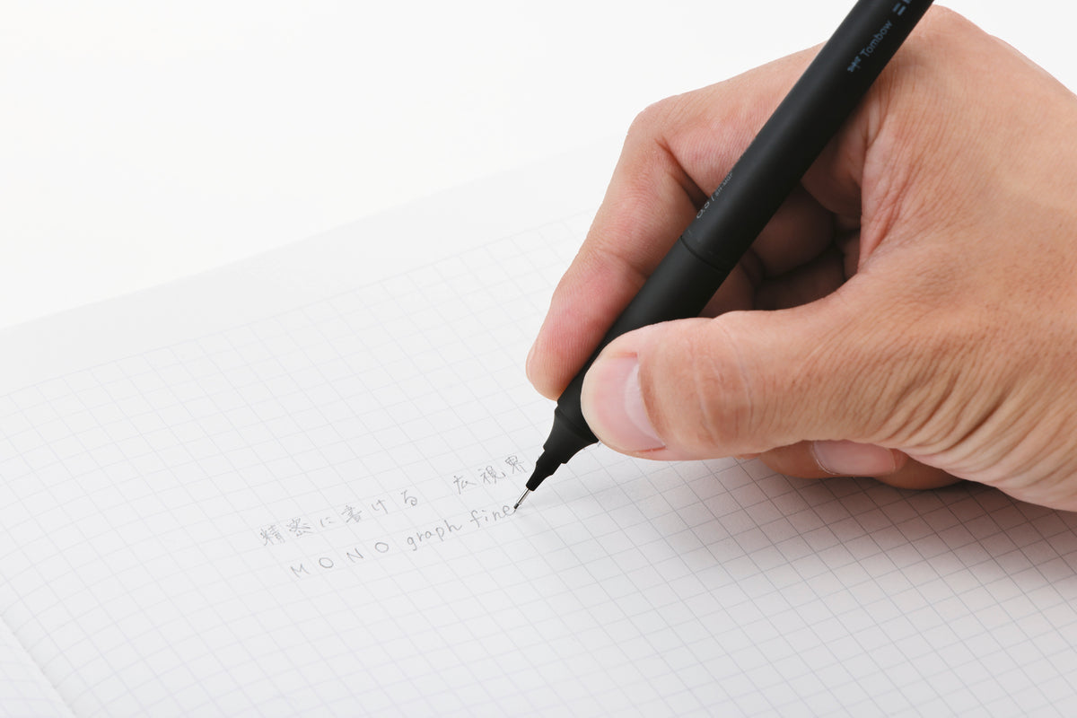 Tombow MONO graph feiner Druckbleistift – 0,5 mm – Metall – schwarz – Anti-Minenbruch