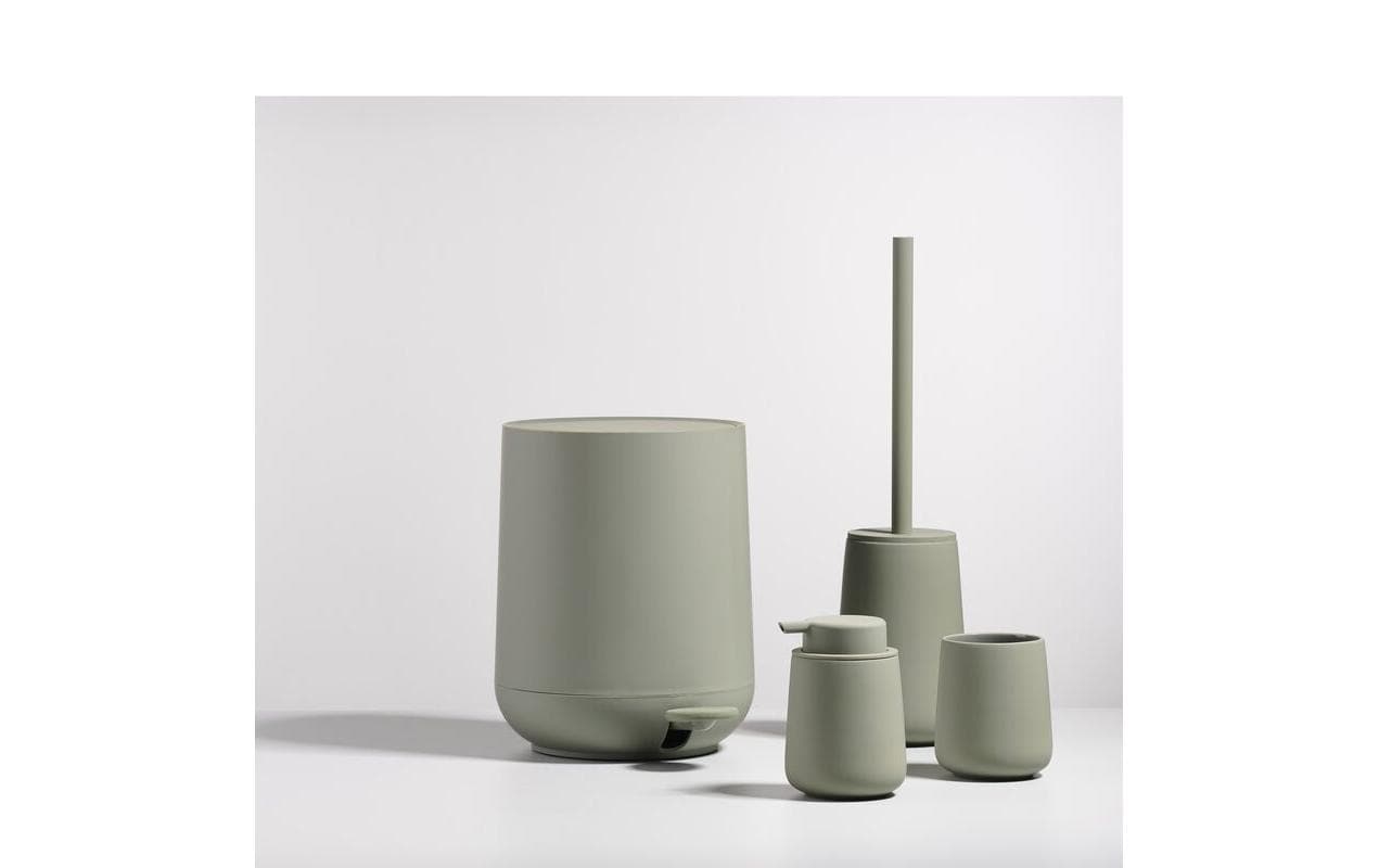 Zone Denmark WC-Bürstenset – Steingut, Grün, H 37 cm, Ø 10,3 cm
