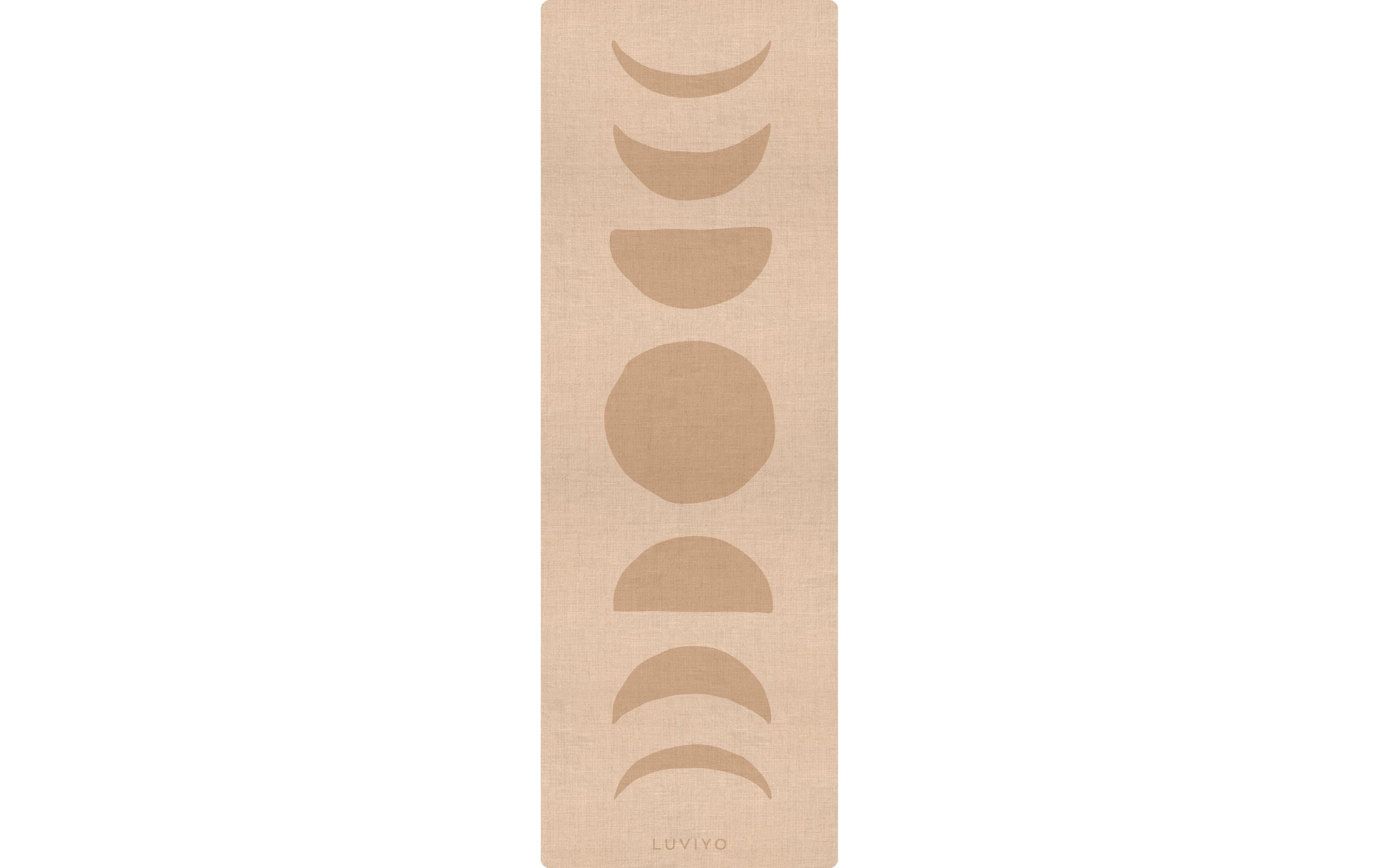 Luviyo Travel Yogamatte Luna – 178 × 61 cm, 1 cm dick – beige
