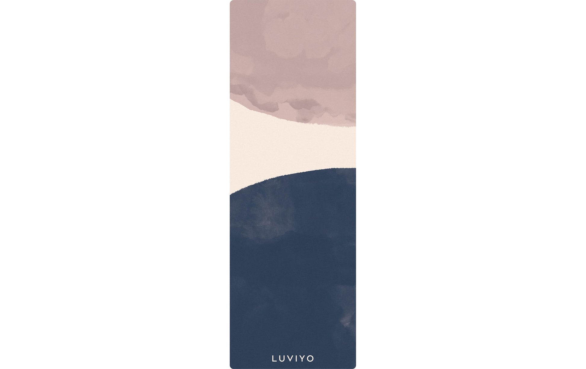 Luviyo Yogamatte – 61 × 178 cm, 3 cm, mehrfarbig