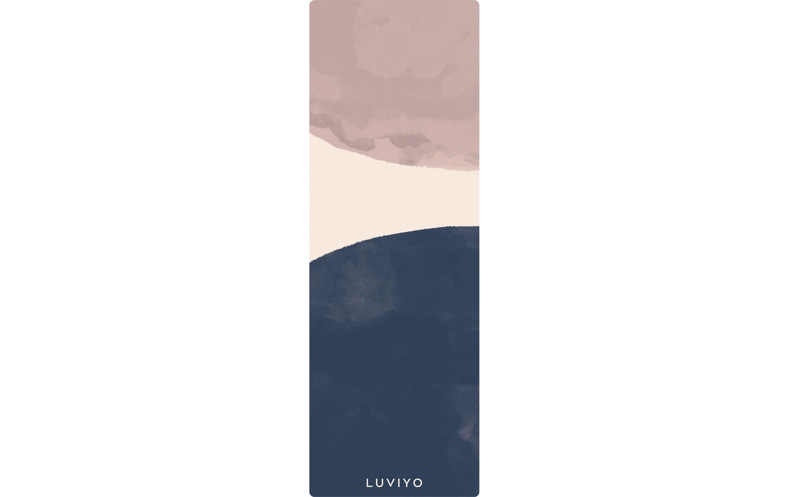 Luviyo Yogamatte – 61 × 178 cm, 3 cm, mehrfarbig
