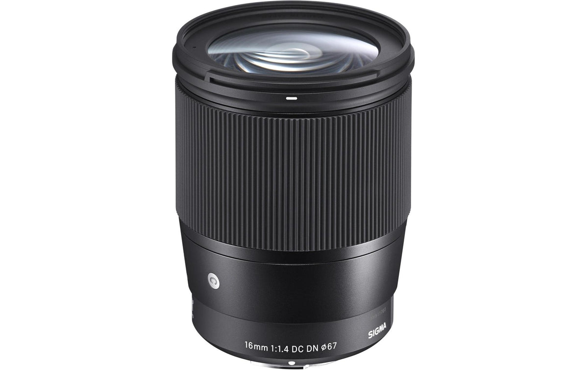 Sigma 16mm F1.4 DC DN Contemporary Objektiv – L-Mount – 16 mm f/1.4 – APS-C – Filter 67 mm, Schwarz