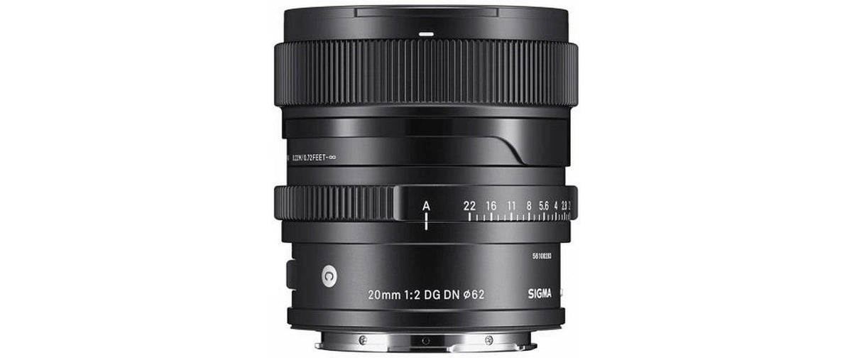 Sigma 20mm F2.0 DG DN Contemporary Weitwinkel-Objektiv – Sony E-Mount – Vollformat, 62 mm Filter, 370 g