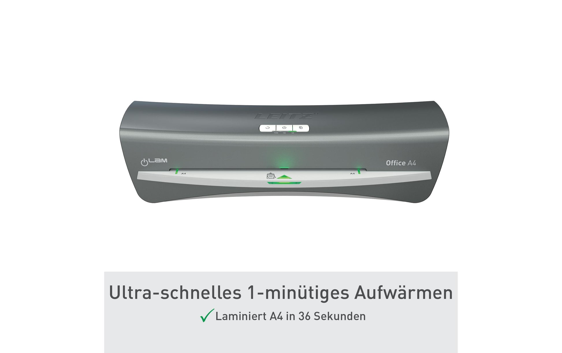 Leitz bürogeräte Leitz Office Laminiergerät A4 – Kalt-/Heisslaminator, bis 125 µm, 1 Rolle