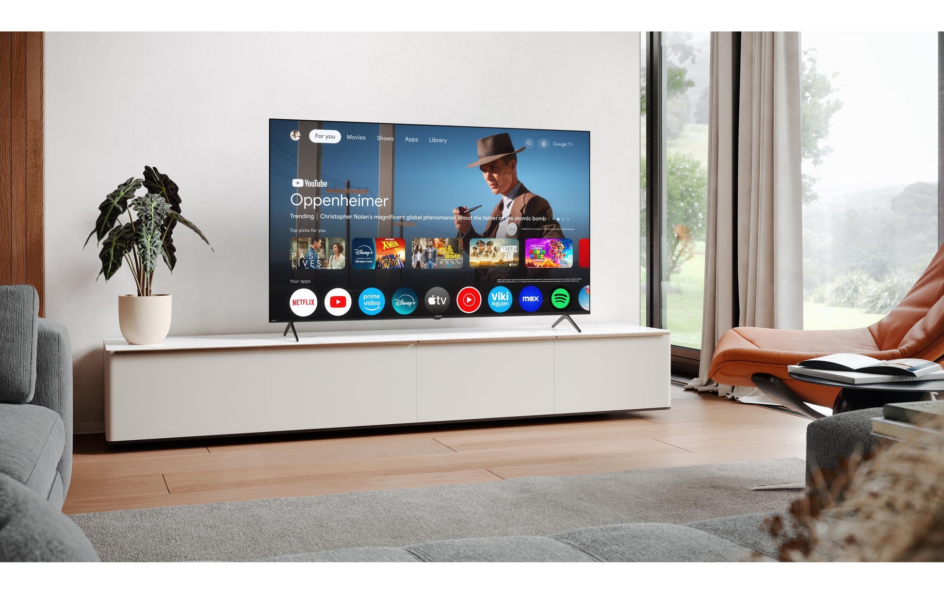 Sharp 65HP5465E – 65" TV – 4K UHD – QLED – Google TV – 60 Hz – Dolby Vision