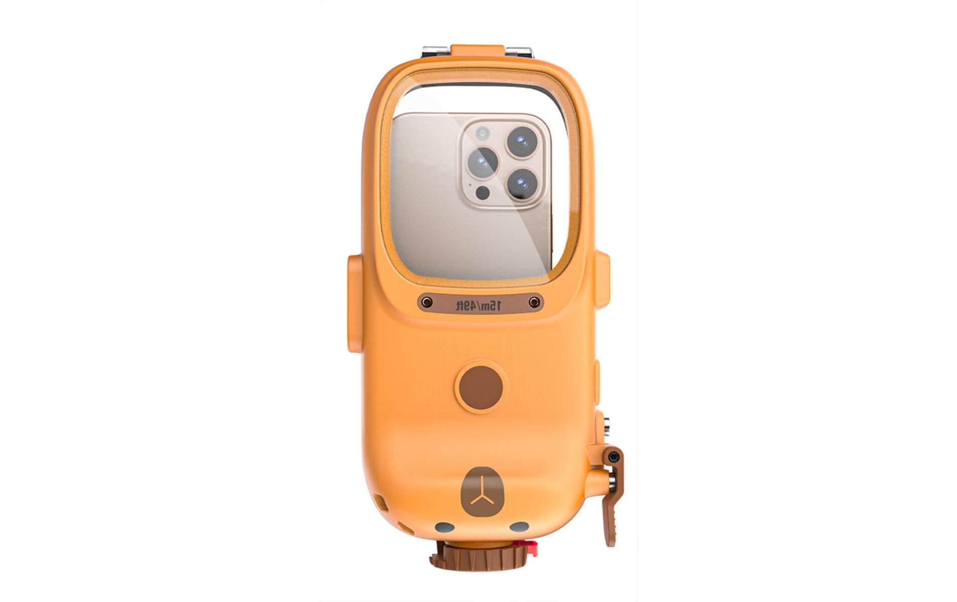 4smarts Wasserdichte Smartphone-Tasche – für Smartphones – Orange – Kunststoff – wasserdicht (15 ATM)