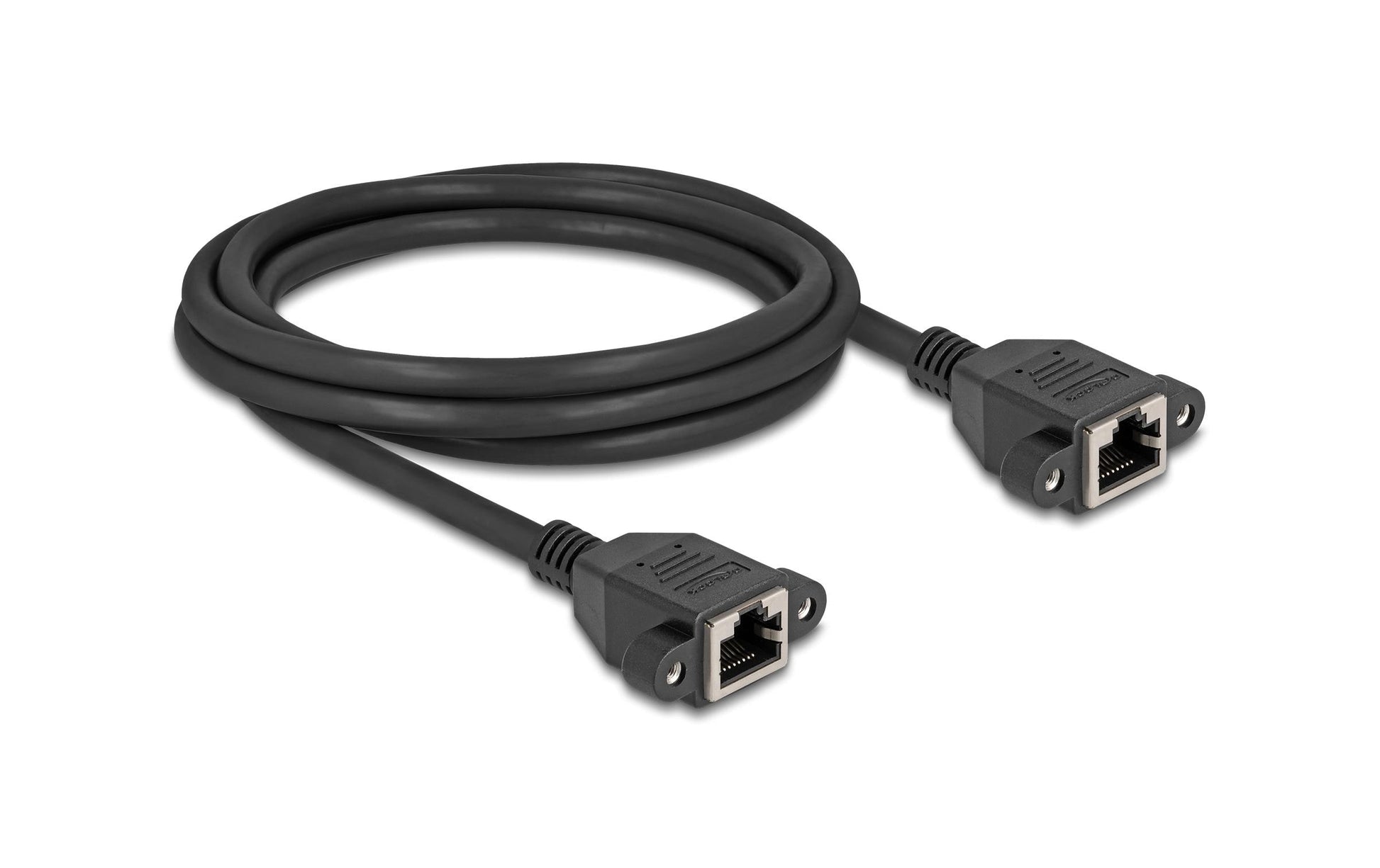 DeLOCK 90785 Patchkabel – Cat 6A S/FTP, 2 m, Schwarz, RJ‑45