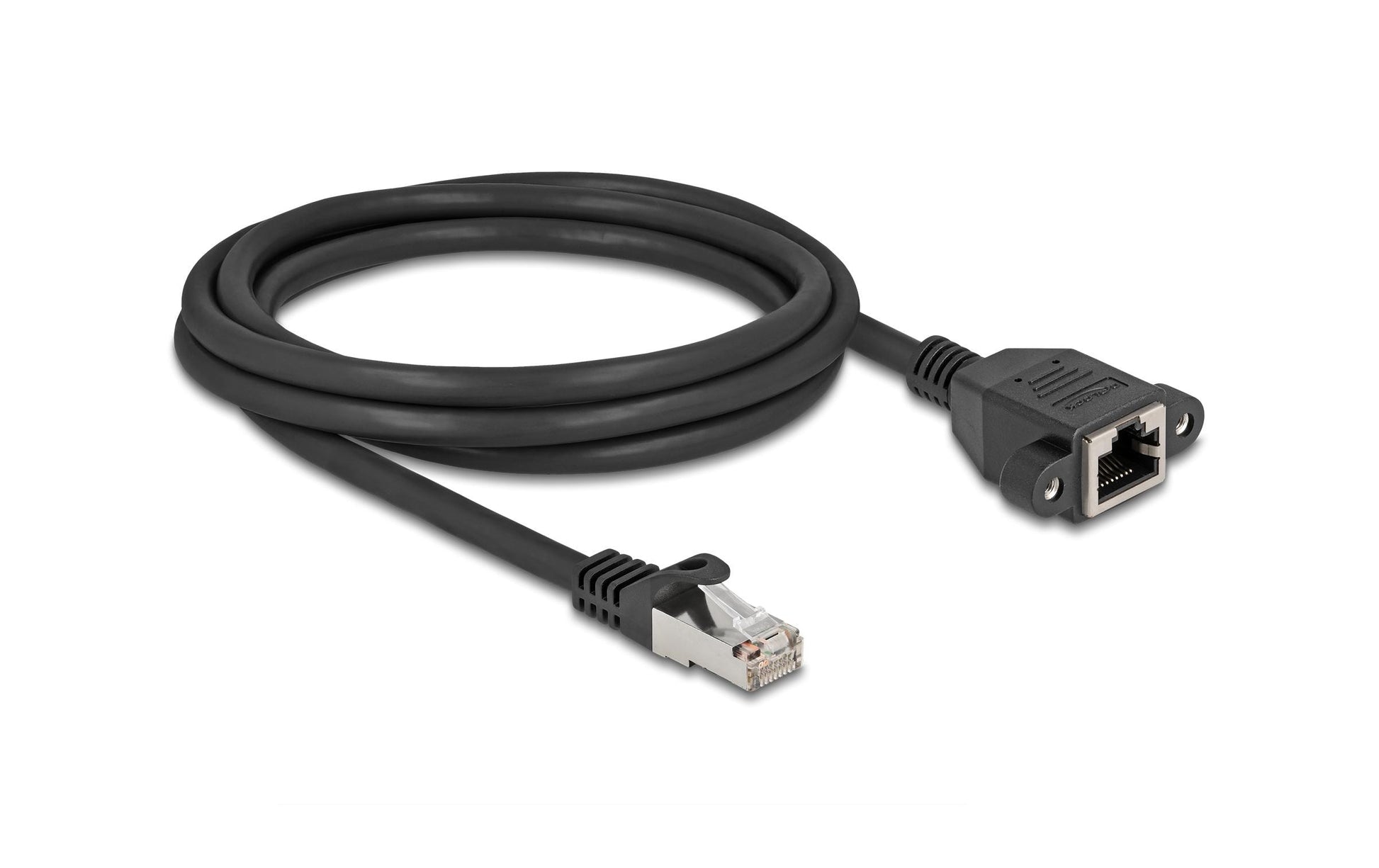 DeLOCK Patchkabel – Cat 6A S/FTP, 3 m, Schwarz, RJ‑45