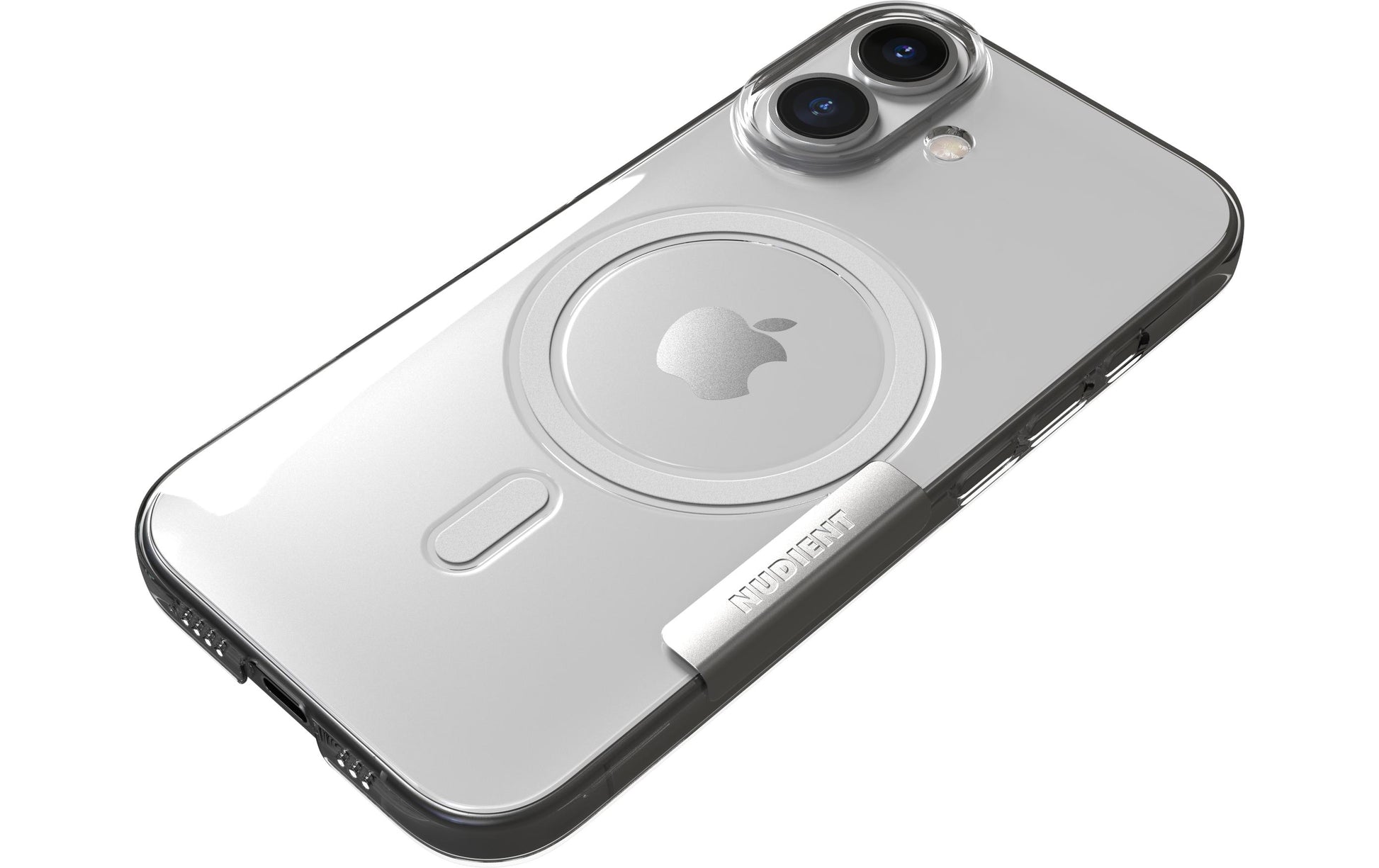 Nudient – Backcover – für Apple iPhone 17 – transparent – MagSafe-kompatibel