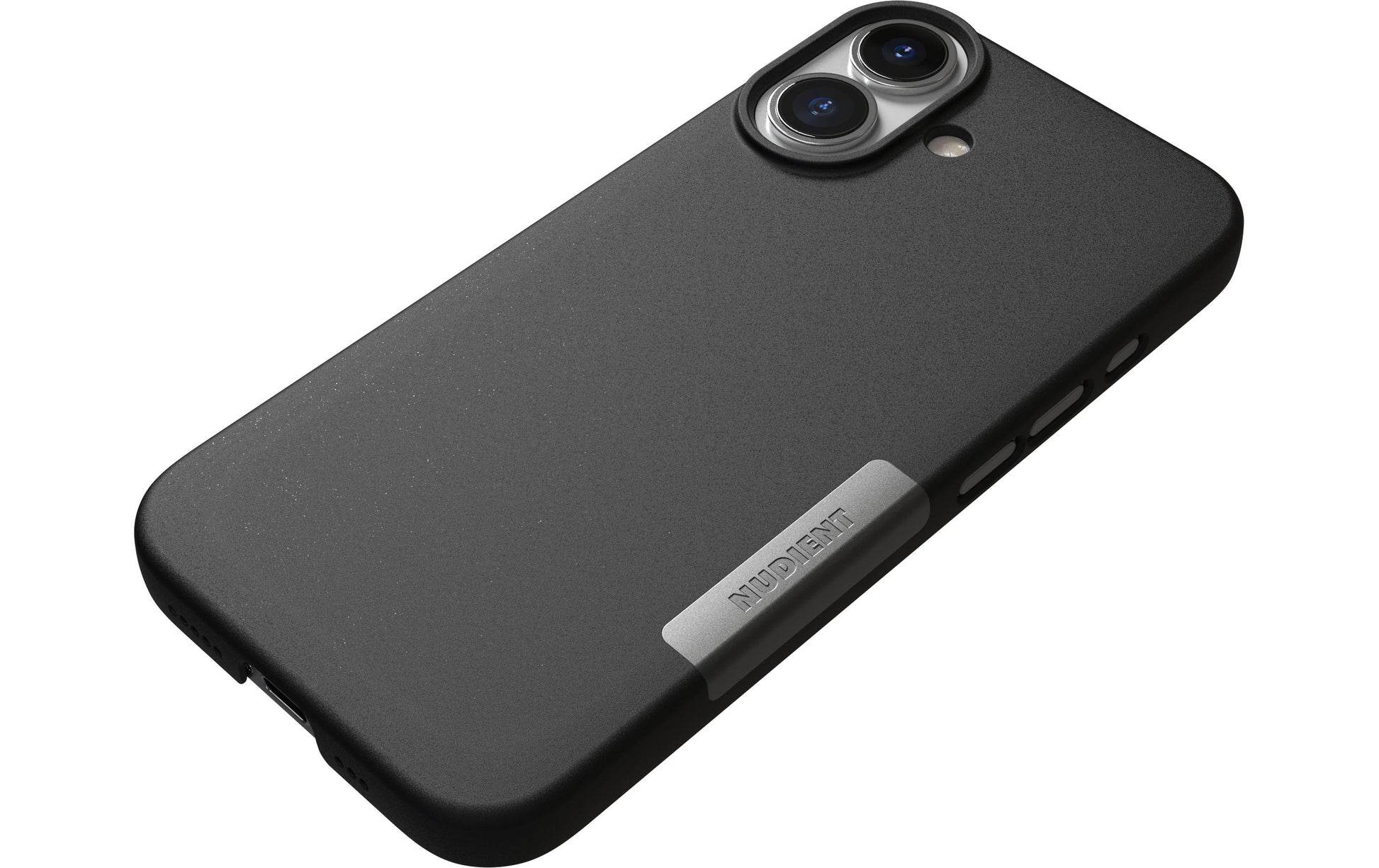 Nudient – Backcover – für Apple iPhone 17 – Schwarz – MagSafe-kompatibel