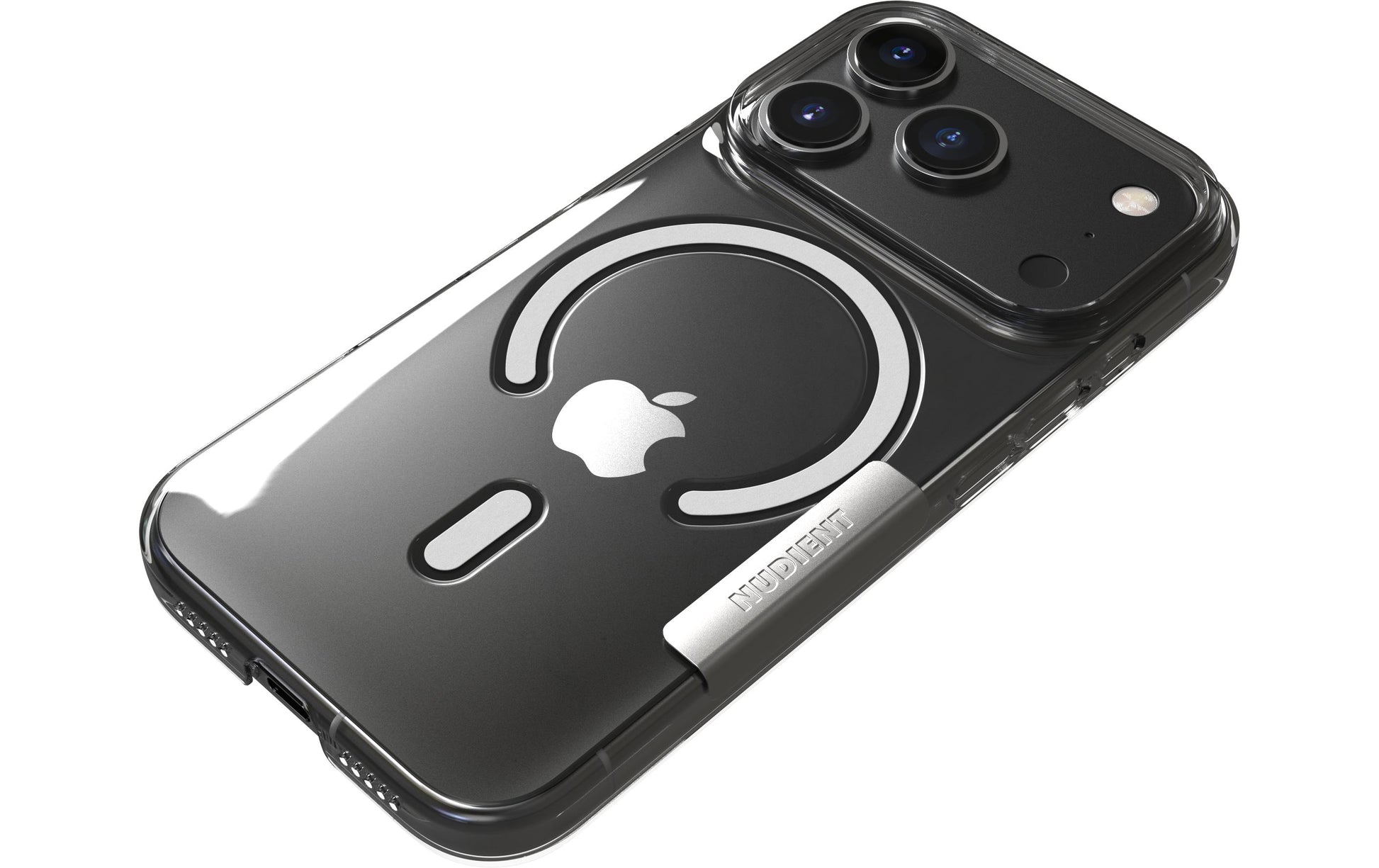 NUDIENT Backcover – für Apple iPhone 17 Pro – transparent – MagSafe kompatibel, kratzresistent