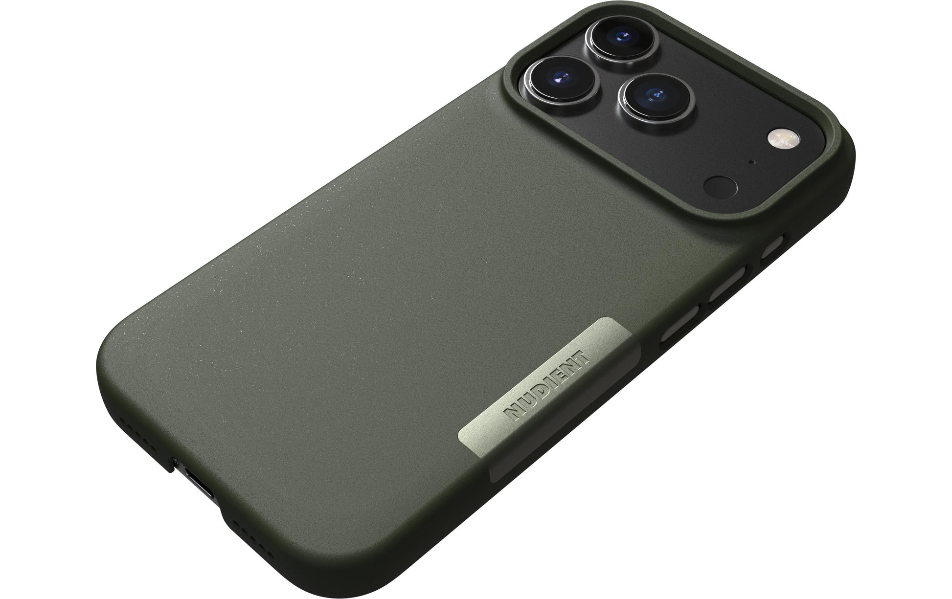 Nudient – Backcover – für Apple iPhone 17 Pro – Dunkelgrün – MagSafe-kompatibel