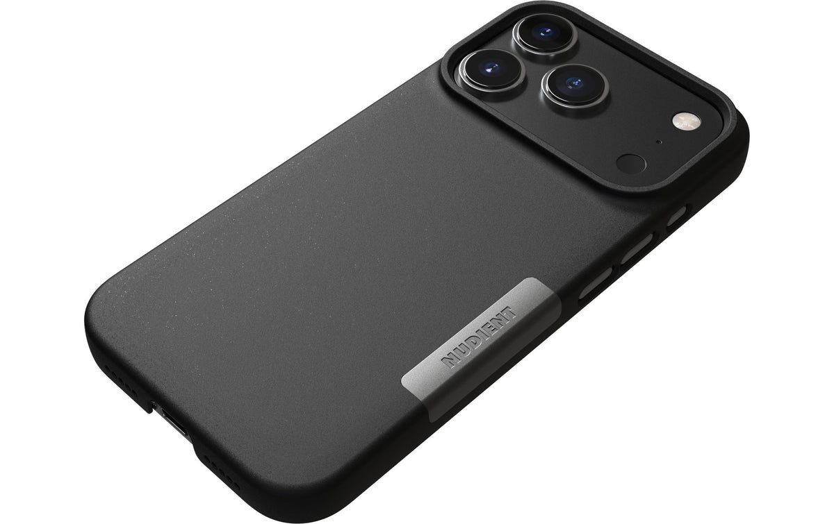 Nudient Backcover – für Apple iPhone 17 Pro/18 Pro, Kunststoff, Schwarz