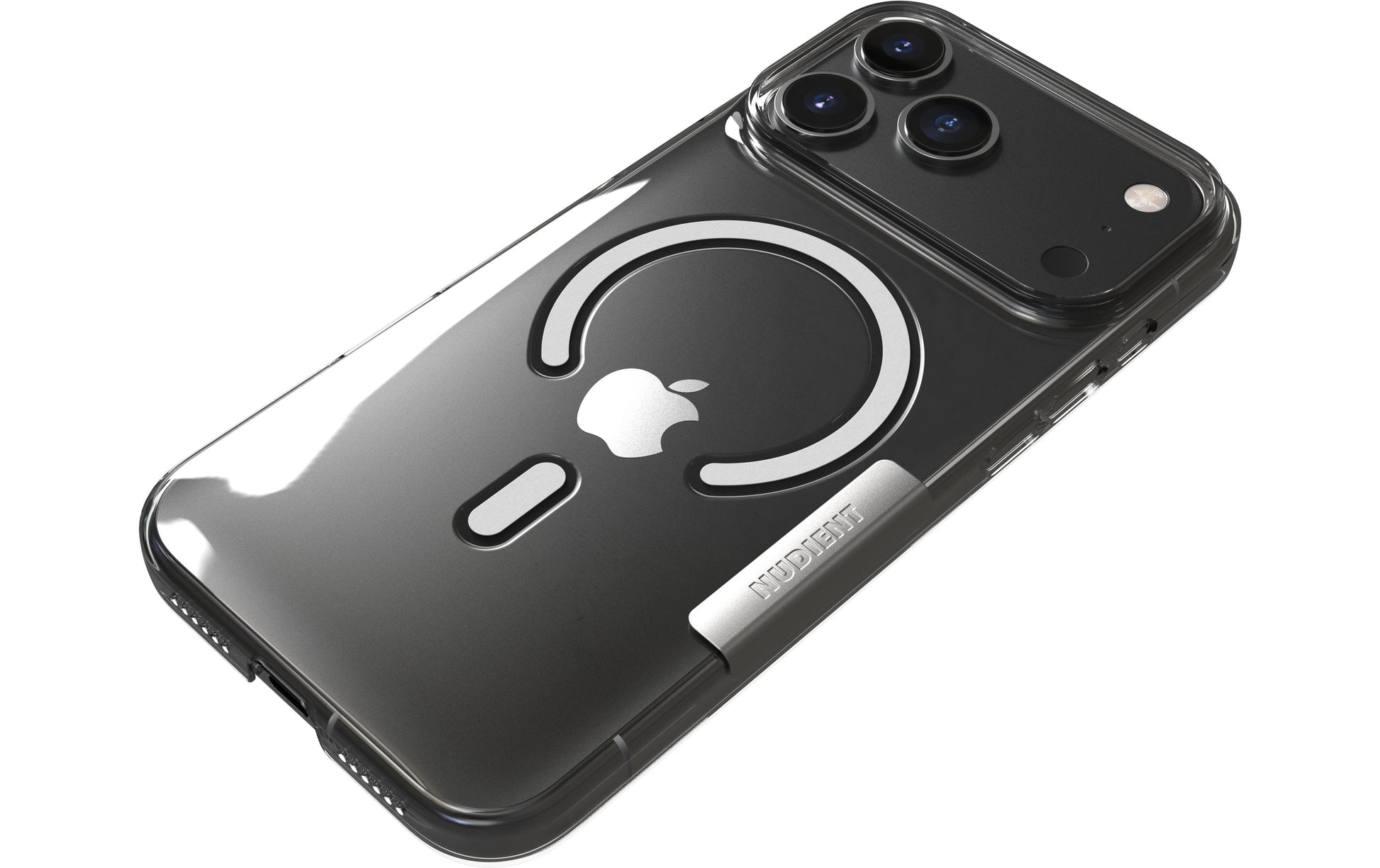 Nudient – Backcover – für Apple iPhone 17 Pro Max – transparent – MagSafe-kompatibel