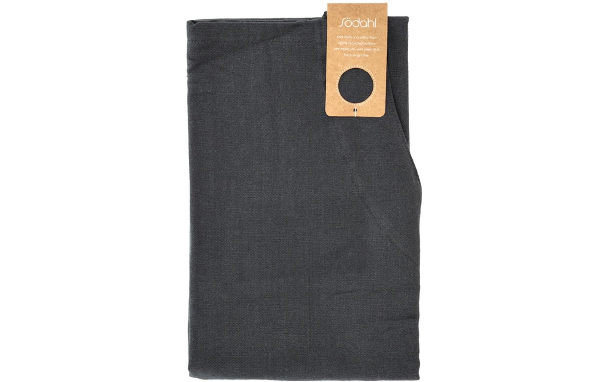 Södahl Harmony – Schürze 70 × 90 cm, Baumwolle (recycelt), dunkelgrau