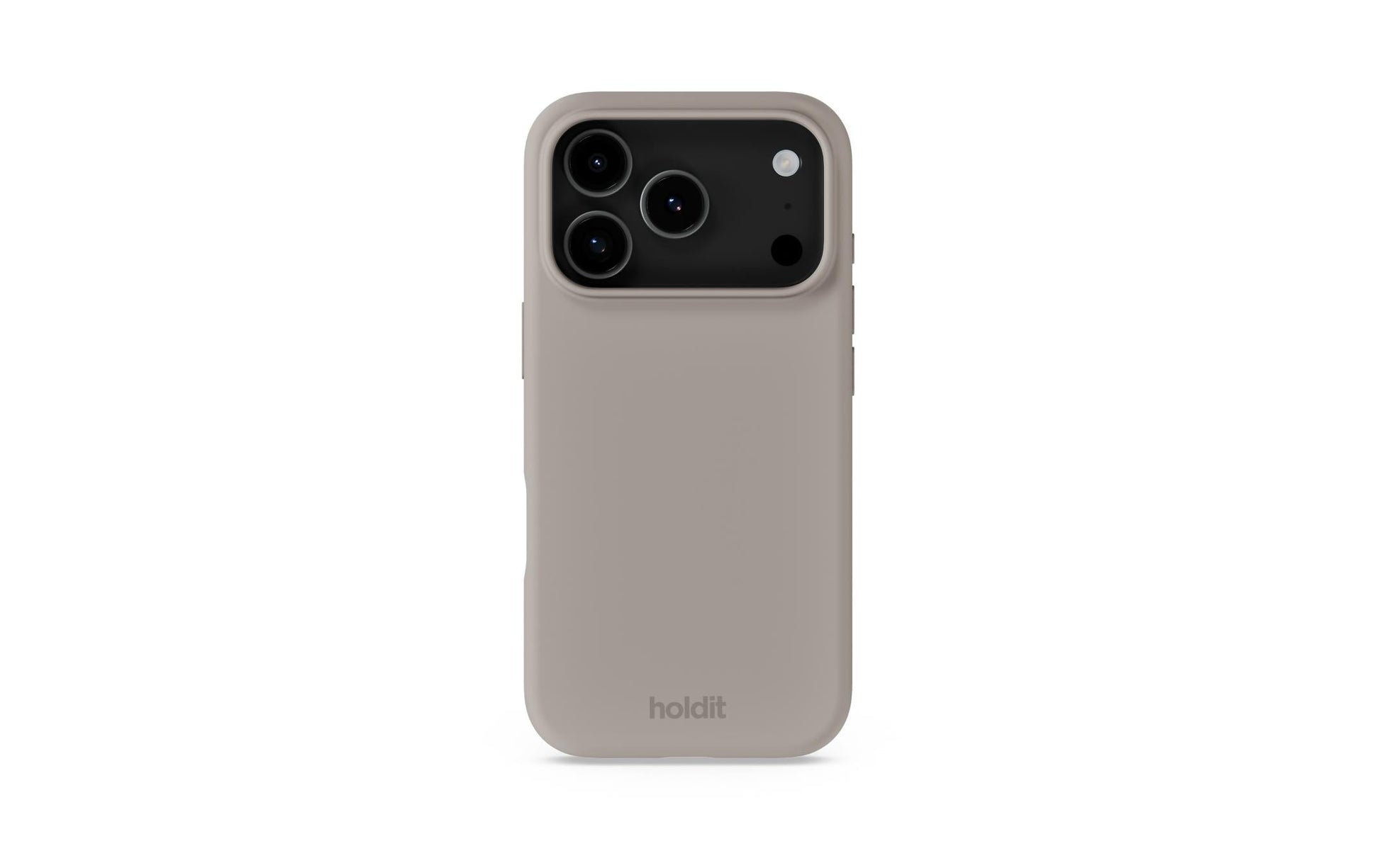 Holdit – Backcover – für Apple iPhone 17 Pro – Taupe – Silikon