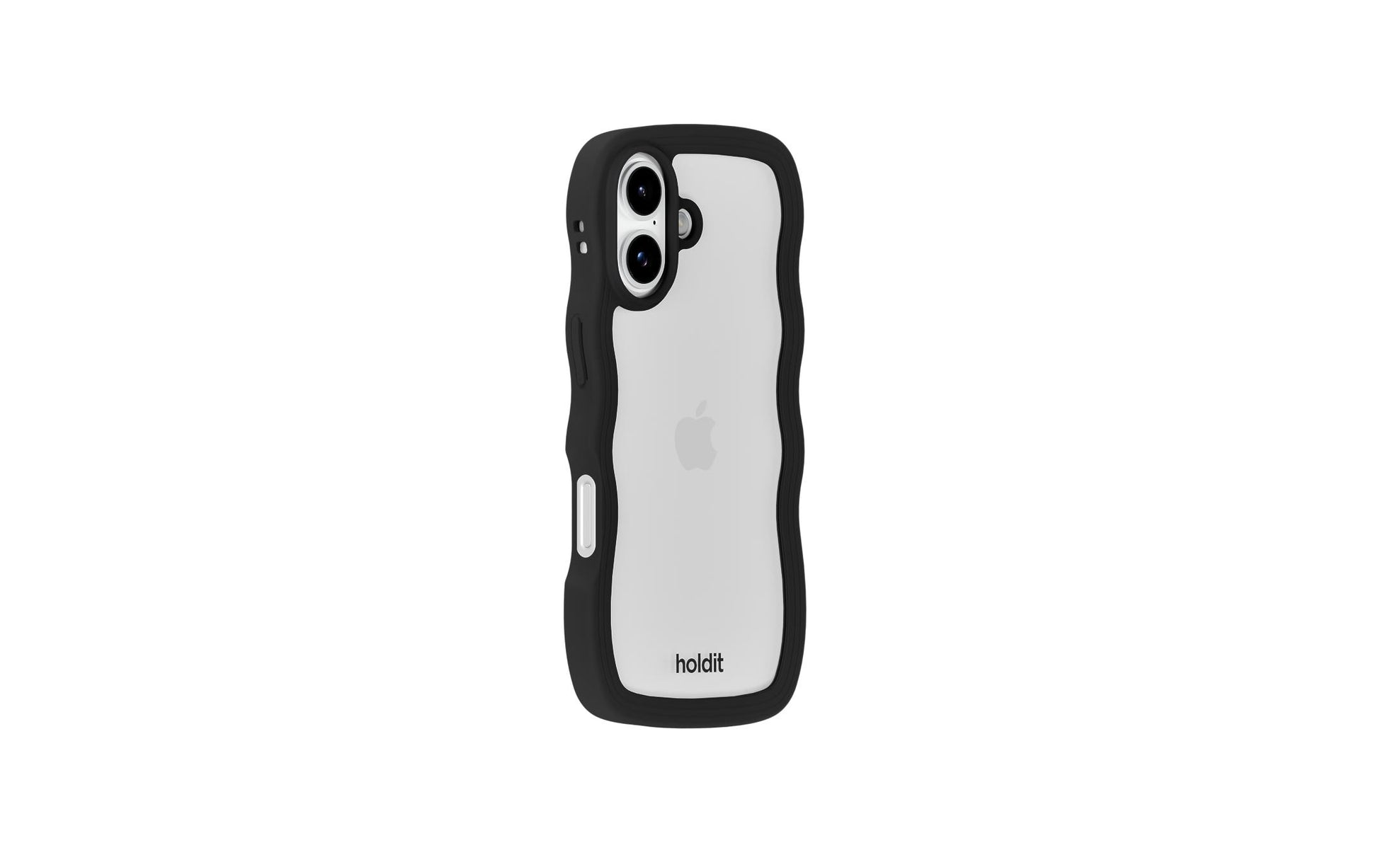 HoldIt Backcover Wavy – für Apple iPhone 17 – schwarz/transparent – TPU