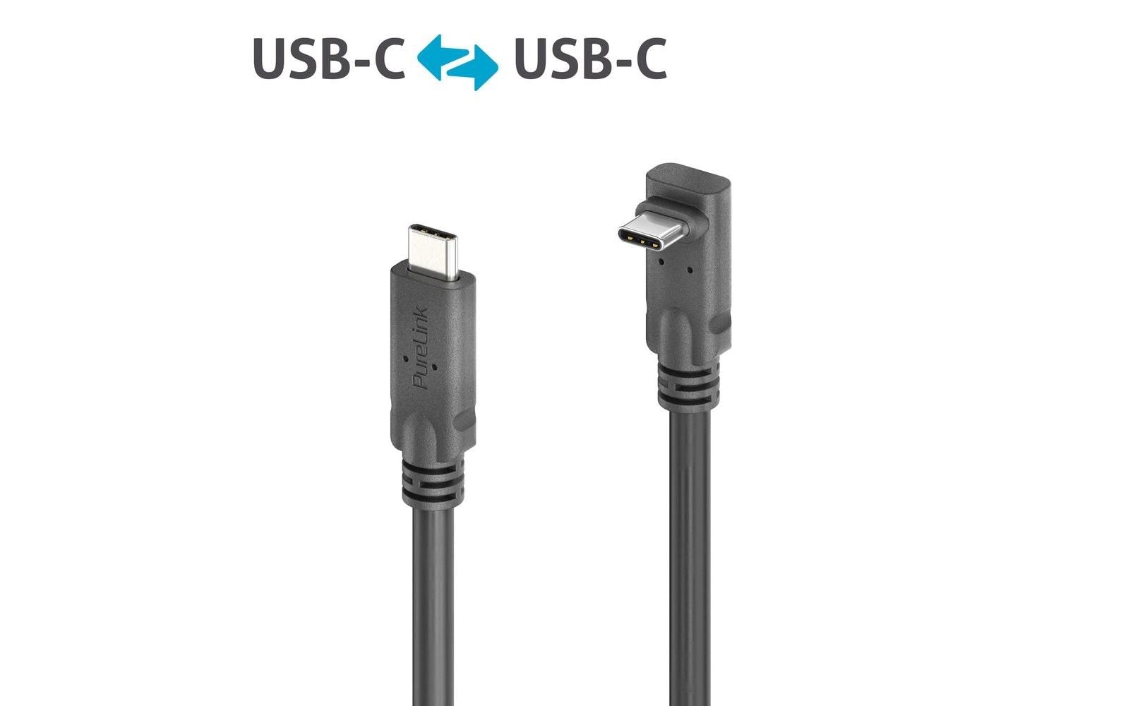 PureLink USB-Kabel, USB-C zu USB-C, 1 m, USB4, Lade-/Datenkabel