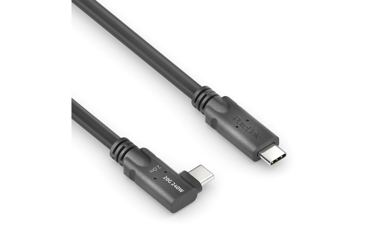 PureLink USB-Kabel, USB-C zu USB-C, 2 m, USB4, Lade-/Datenkabel