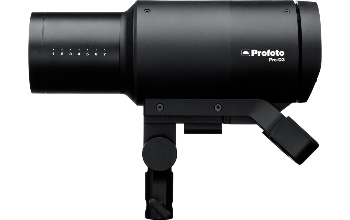 Profoto Pro-D3 1250 Studioblitz – 1250 Ws, Leitzahl 112, 1/1400 s – 6300 K – Schwarz – für Profoto
