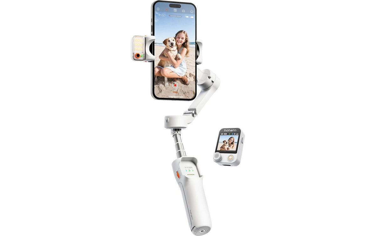 Hohem iSteady V3 UltraGray Smartphone-Gimbal – motorisiert, 0,4 kg Traglast, 1600 mAh – für Smartphones