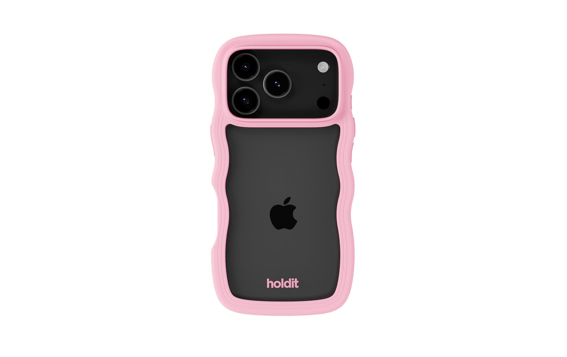 Holdit – Backcover Wavy – für Apple iPhone 17 Pro Max – rosa/transparent – TPU