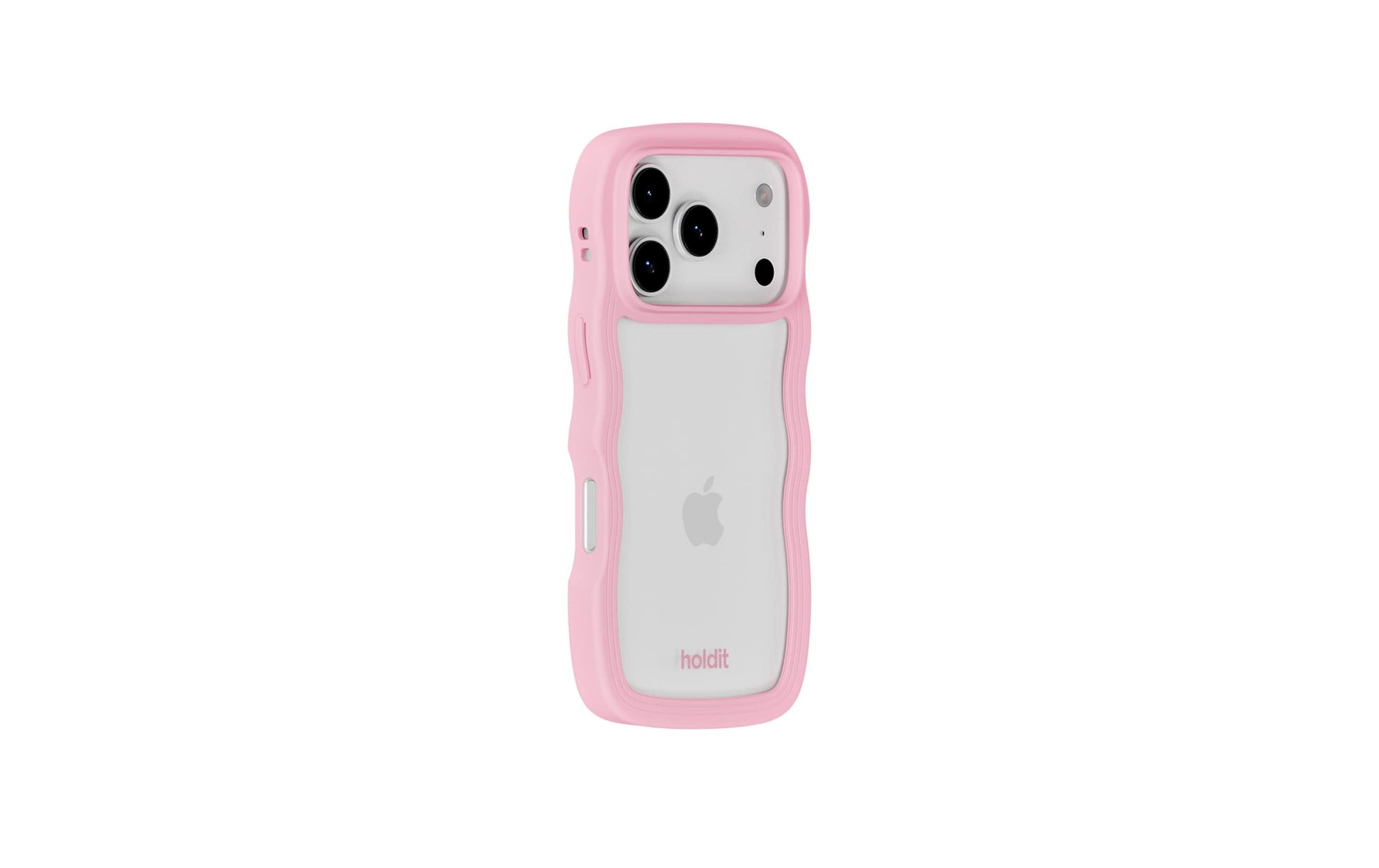 Holdit – Backcover Wavy – für Apple iPhone 17 Pro Max – rosa/transparent – TPU