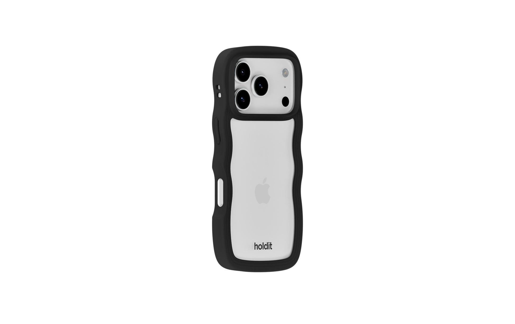 HoldIt Backcover Wavy – für Apple iPhone 17 Pro Max – schwarz/transparent – TPU