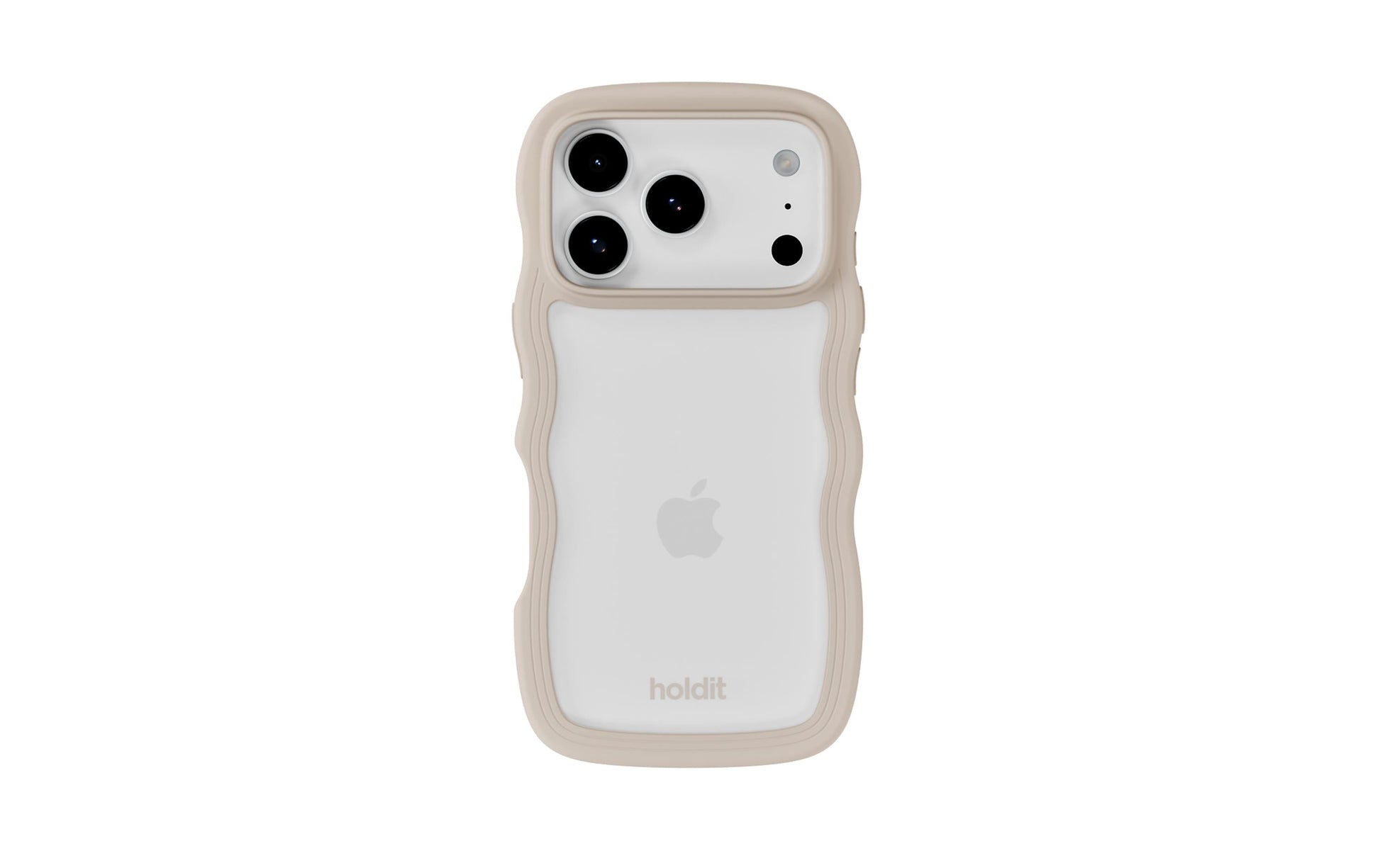 HoldIt Backcover – für Apple iPhone 17 Pro Max – beige/transparent – TPU
