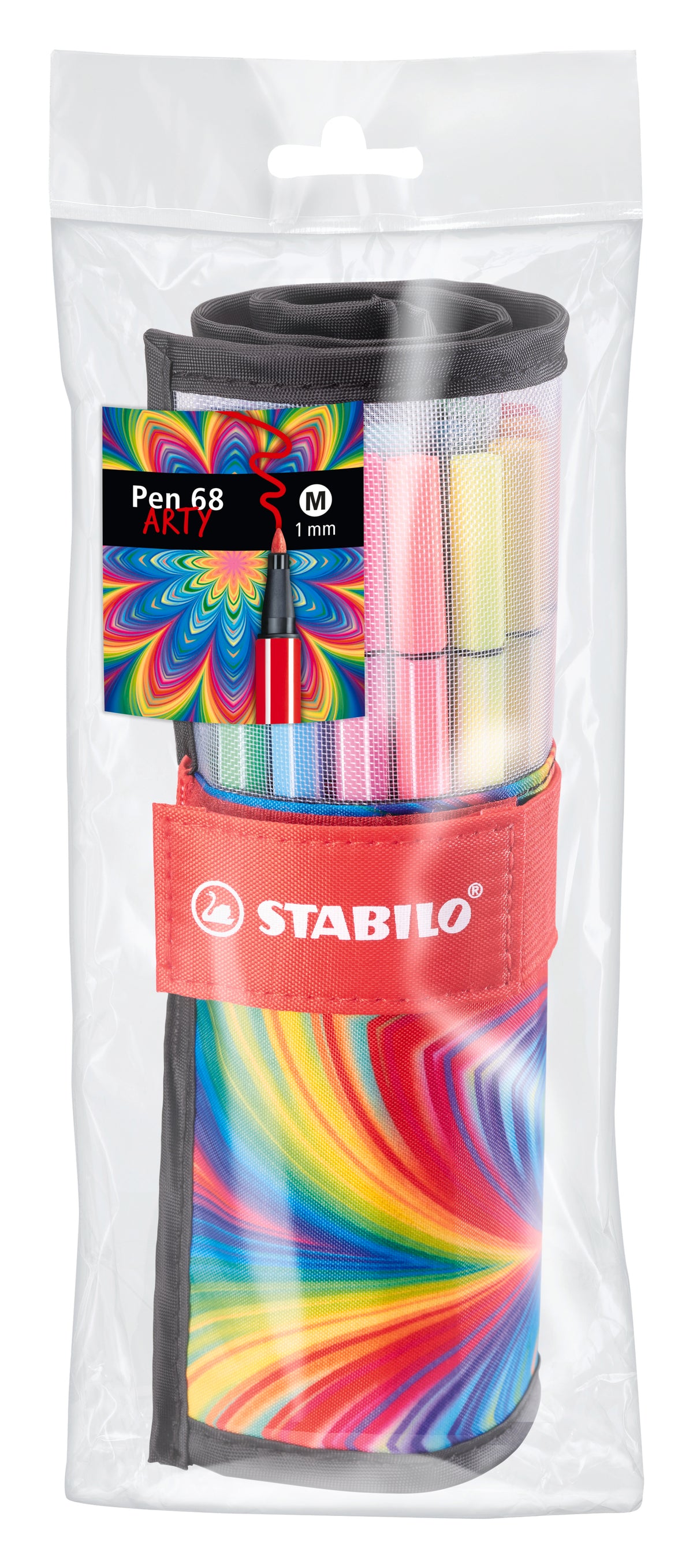 STABILO ARTY Rollersets Mix Fineliner & Fasermaler Set – 12 Stk., 0,4–1 mm, Kappe aufsteckbar