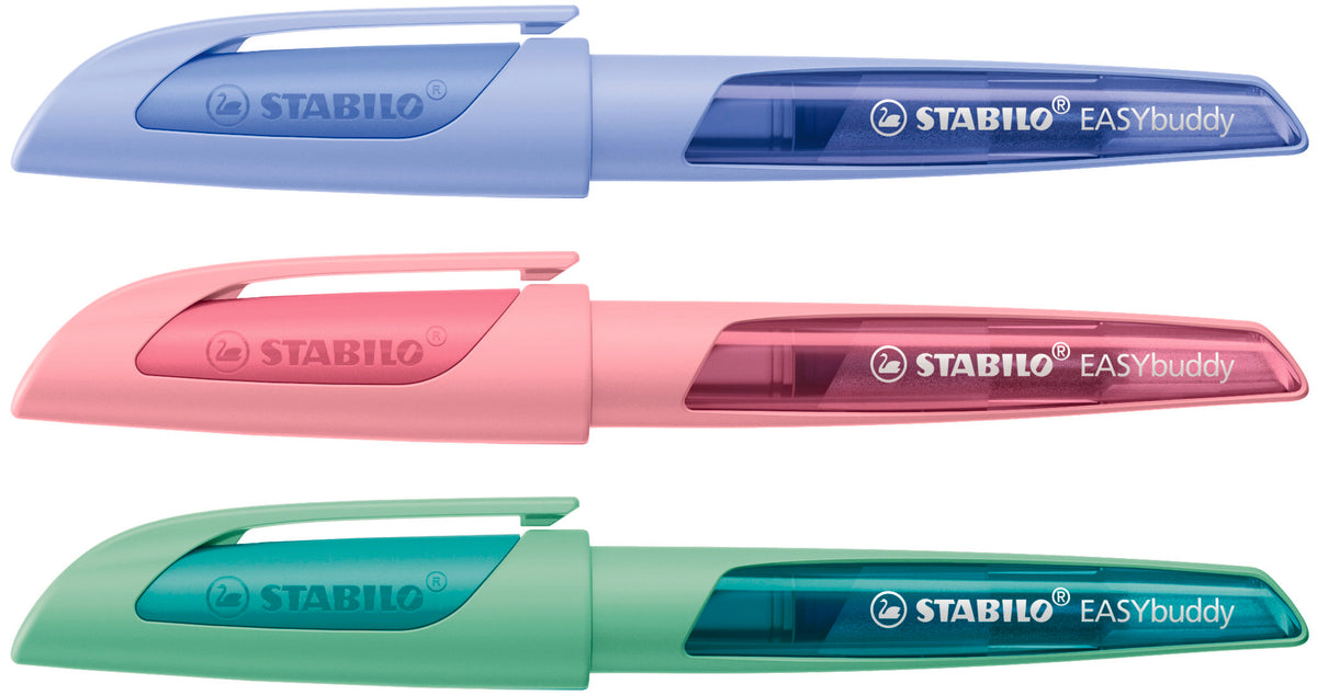 STABILO Easybuddy – Füllfederhalter – farbig sortiert – Edelstahl – 16er Pack