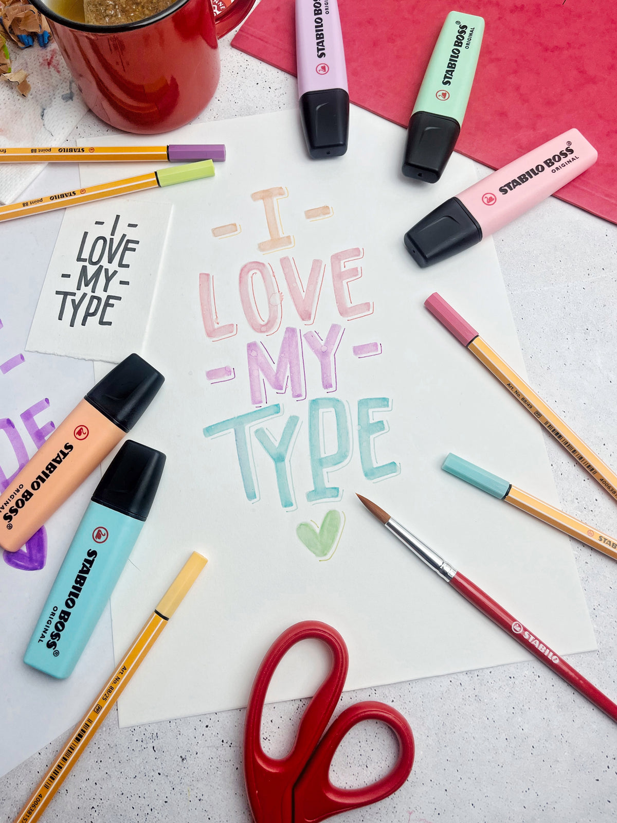 STABILO 50-teiliges Mixed Pastell Arty Set – Zeichen-/Lettering-Set – 50-teilig – ab 3 Jahren