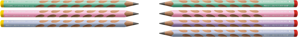 STABILO EASYgraph Pastell Bleistifte HB, dreikantig – 60er-Display