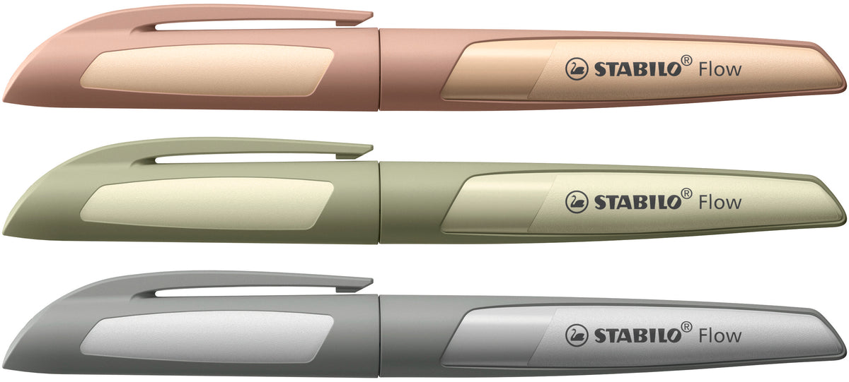 STABILO Flow Füller Monochrom – Füllfederhalter – M – farbig sortiert – 16er Pack