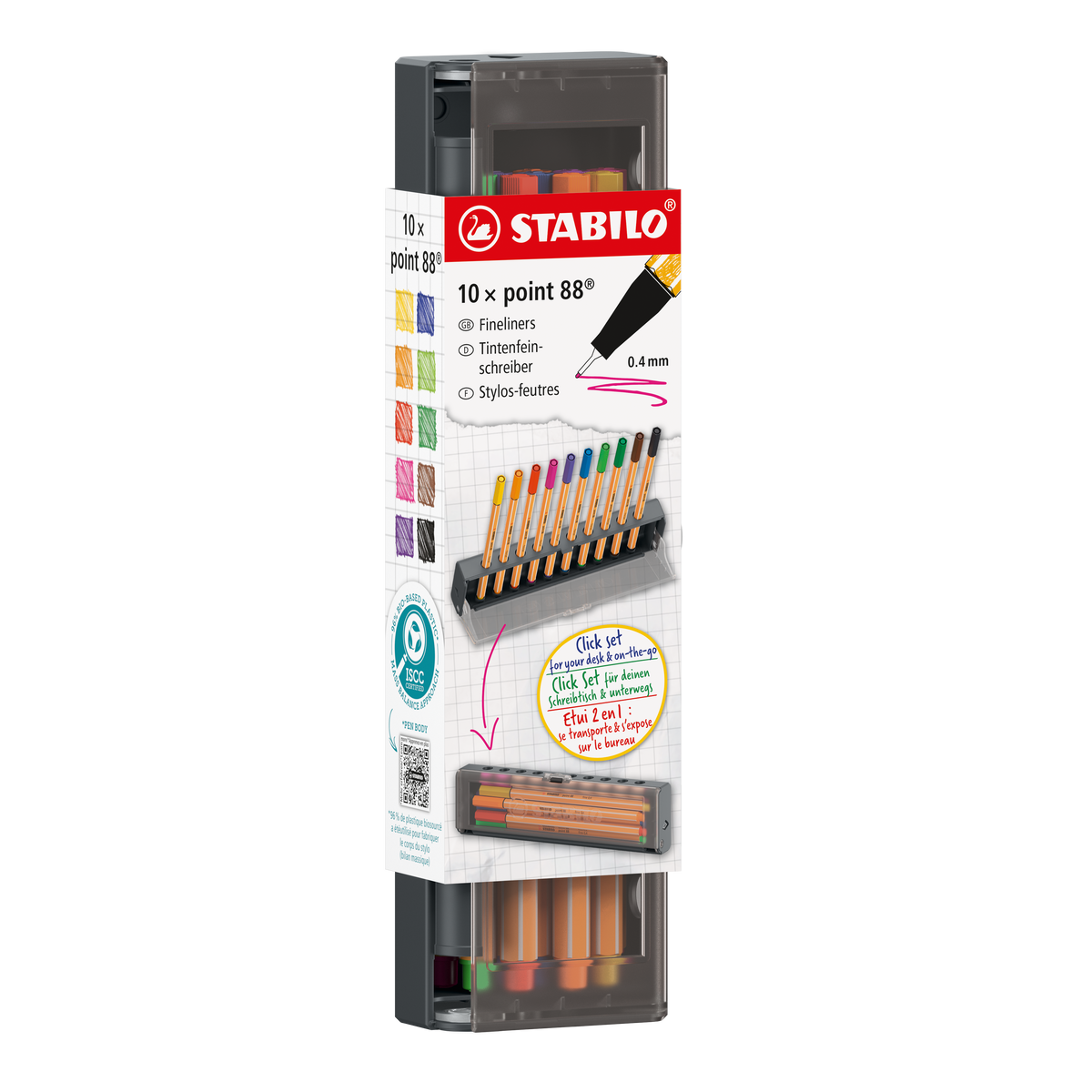 STABILO Mix-Set Pen 68/point 88, sortiert – 10-tlg.
