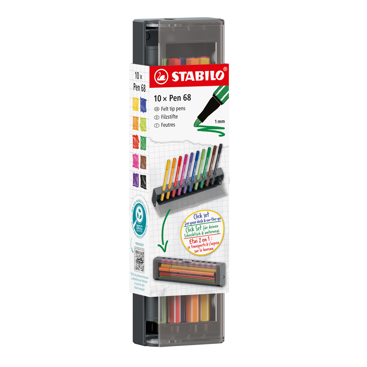 STABILO Mix-Set Pen 68/point 88, sortiert – 10-tlg.