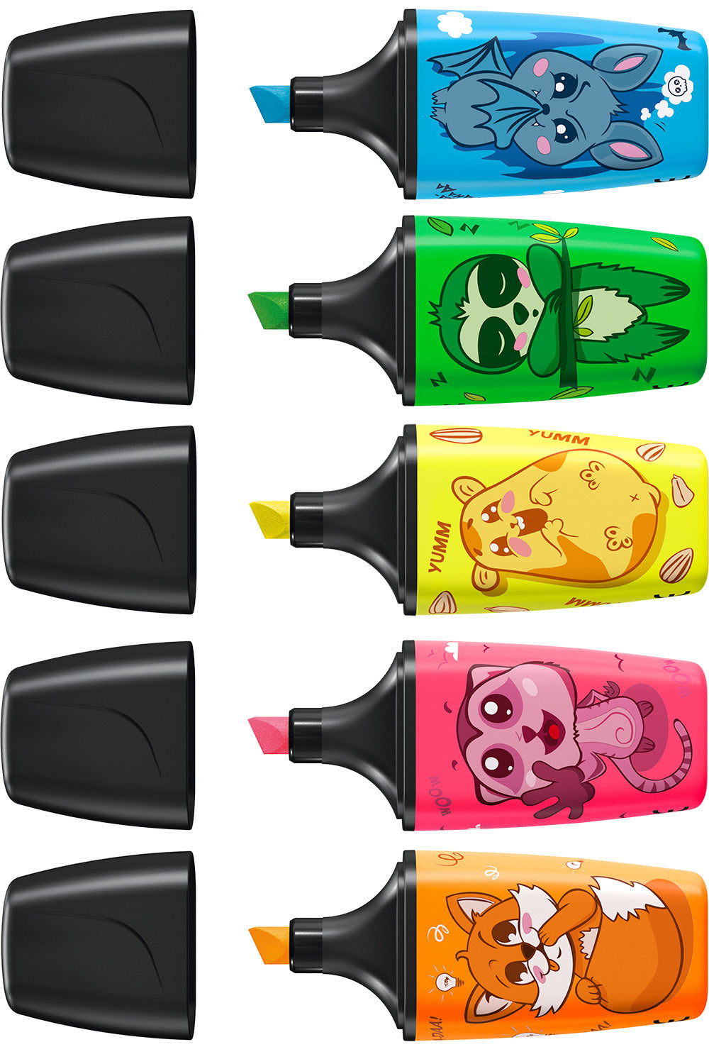 STABILO Animal Vibes Thekendisplay Textmarker – Display, Farben sortiert