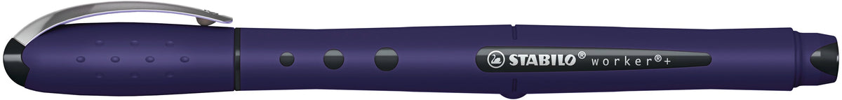 STABILO Worker+ colorful – Tintenroller, 0,5 mm, blau, preussischblau