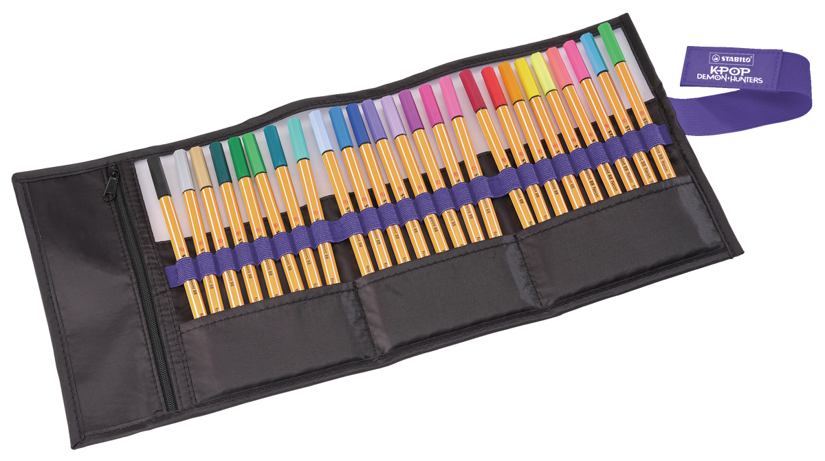 STABILO point 88 Fineliner Set – 0,4 mm, assortiert, KPop Demon Hunters