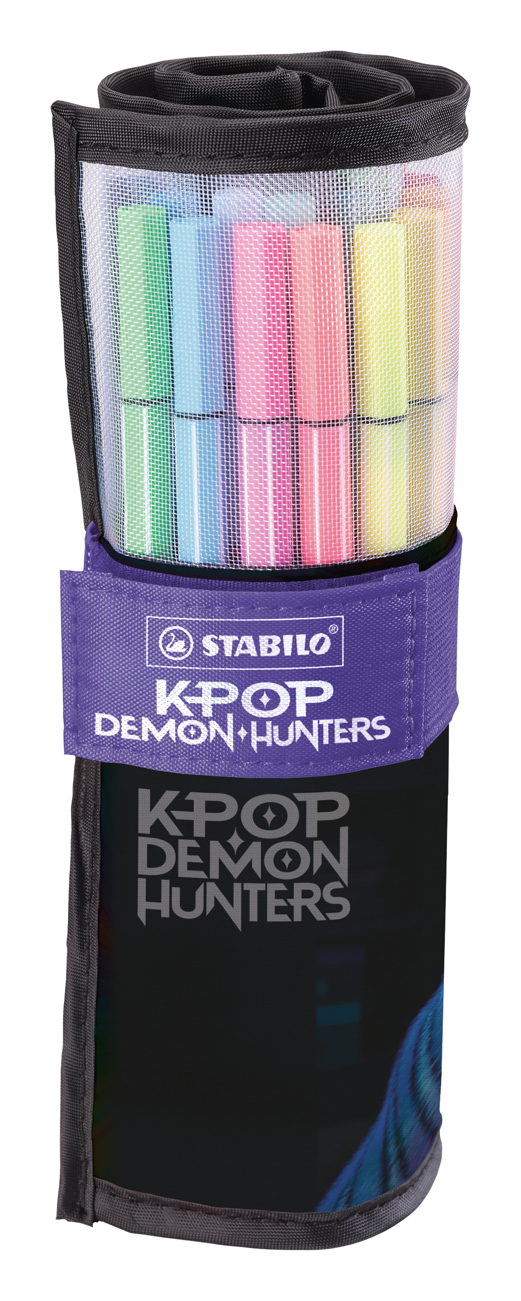 STABILO Pen 68 Filzstift, KPop Demon Hunters – Rundspitze, 1 mm, wasserbasiert, 25 Farben, 25er Set