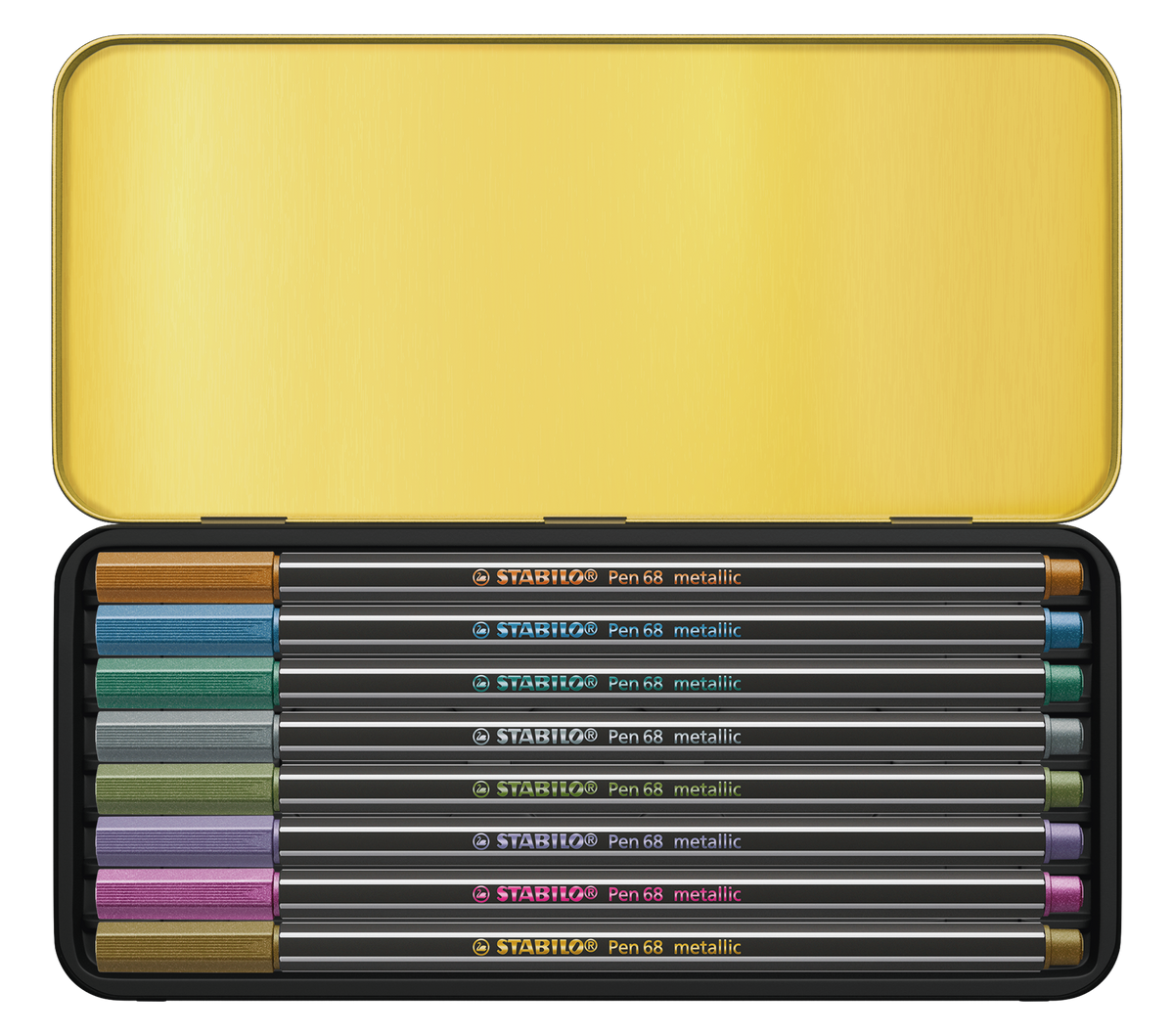 STABILO Pen 68 Filzstift Metallic, Demon Hunters – Rundspitze, 1,4 mm, wasserbasiert, 8 Farben