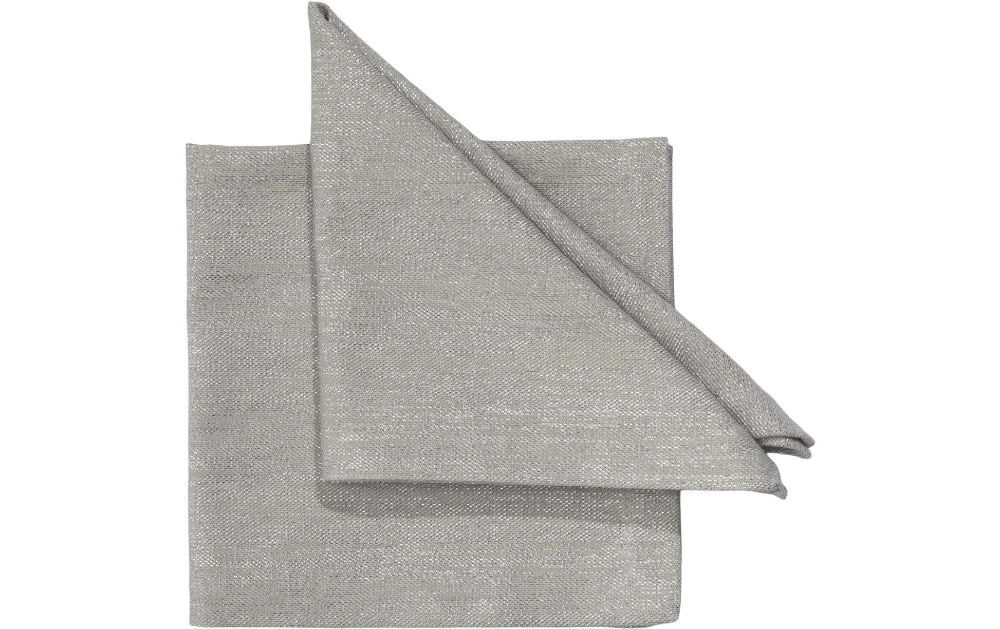 PICHLER Stoffserviette ERIC Beton – 40 × 40 cm, Baumwolle/Leinen/Polyester/Viskose – 6er-Set