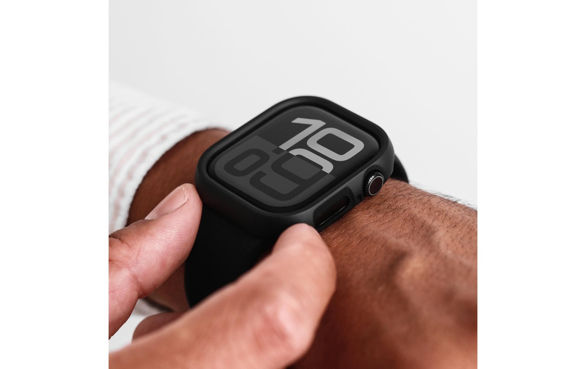 Vonmählen Bumper Case – Edelstahl Schwarz, für Apple Watch (40 mm)