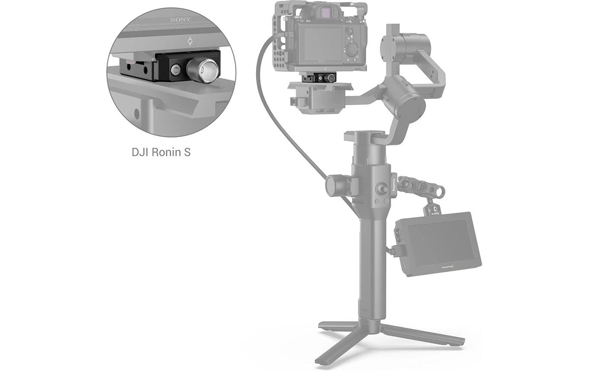 SmallRig DBC2506B Arca-Swiss Platte – für DJI Ronin S/SC, ZHIYUN Crane 2/2S, Crane 3Lab und andere
