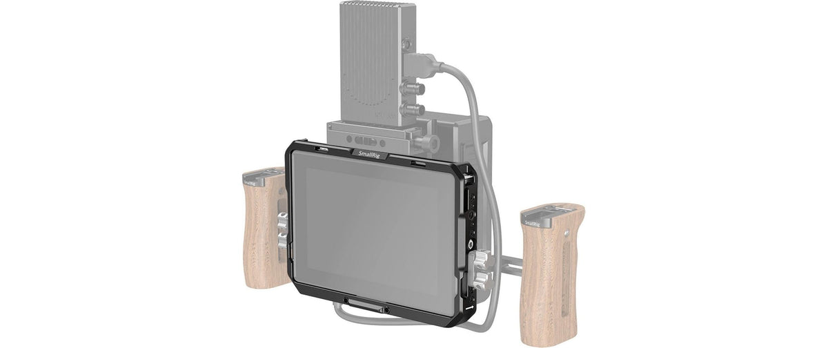 SmallRig CMS2684 Cage-Kit – 196 × 136,9 × 38,8 mm – für SmallHD Indie 7, SmallHD 702 Touch Monitor – Schwarz