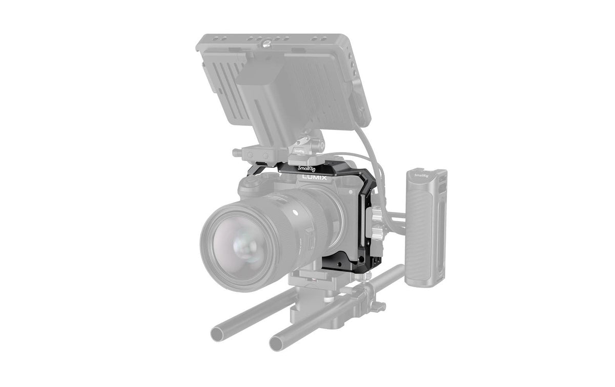 SmallRig 2983 Cage – für Panasonic LUMIX S5 – Aluminium, Schwarz – 149 × 108 × 71 mm – 1/4″, 3/8″
