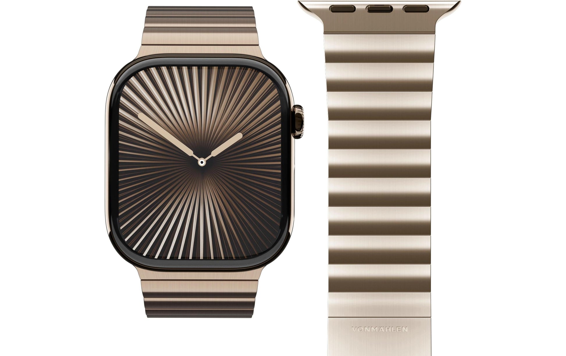 Vonmählen Link BraceletPro OS Sunset Gold – Armband – für Apple Watch (40, 41, 42 mm), Gold, Edelstahl