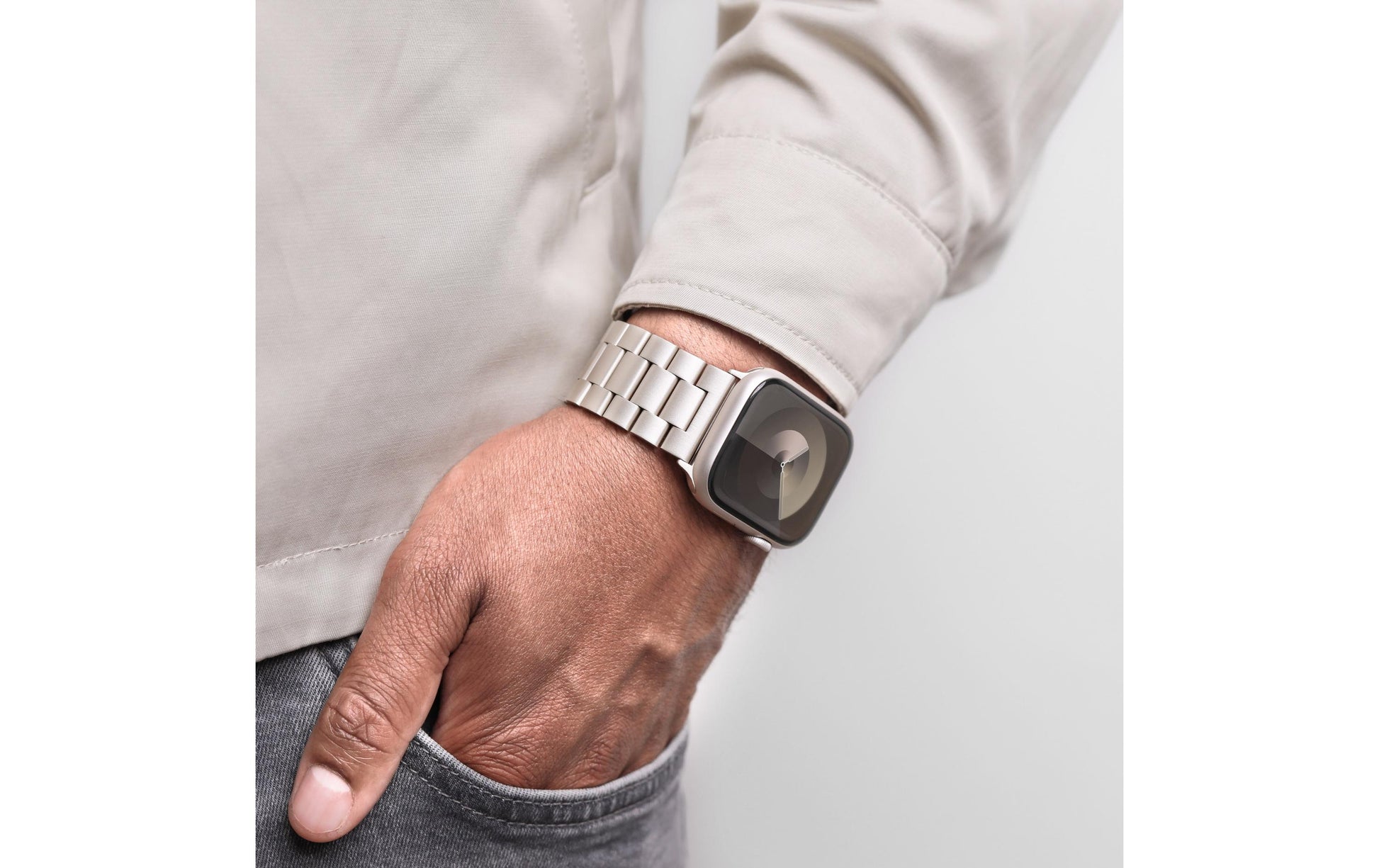 Vonmählen Link Bracelet2 – Armband – für Apple Watch 40/41/42 mm, Champagne, One Size, Edelstahl